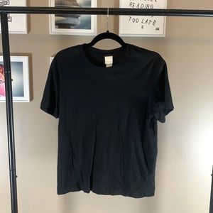 Plain black tee